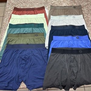 Set of 10 LuLuLemon Size Medium Boxer Briefs Short 5” Inseam